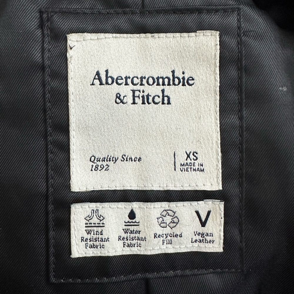 Abercrombie and Fitch Vegan Leather Jacket - Picture 2 of 3
